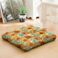 thumbnail image 4 of Summer Sunflower Print Meditation Seat - Nine-Point Stitched Supportive Pillow for Hard Floors, 4 of 7