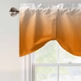 thumbnail image 4 of Tie Up Valance for Windows Orange Polka Dots Ombre Curtains Valances Rod Pocket Valance Window Treatments Gradient Gradual Color Balloon Curtains for Kitchen Living Room Bedroom Bathroom 42x12 Inch, 4 of 9
