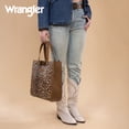 thumbnail image 5 of Wrangler Wildside Cheetah Tote Bag for Women Medium Top-handdle Handbags, Brown, 5 of 7