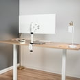 thumbnail image 3 of VIVO White TV & Ultra Wide Screen Monitor Desk Mount Stand for Screens up to 42", 3 of 5