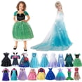 thumbnail image 2 of Vestido de princesa Disney para niñas, disfraz de Elsa, Anna, Mirabel, Rapunzel, ropa de fiesta de cumpleaños para niños, Cosplay de Halloween, Encanto, Frozen, 2024, 2 of 5