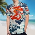 thumbnail image 5 of High Quality Hawaiian Shirts for Men Short Sleeve Aloha Beach Shirt Floral Summer Casual Button Down Shirts Blouses 8FLGD9, 5 of 7