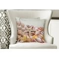thumbnail image 4 of Ambesonne Ocean Throw Pillow Cover 2 Pack, Pile of Seashells Beach, 16", Coconut Cream Orange, 4 of 6