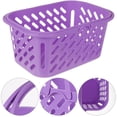 thumbnail image 3 of CNKOO Basket Organizing Handles Storage Shopping Baskets Double Sundries Plastic Vegetable Containers Bathroom Garden, 3 of 7