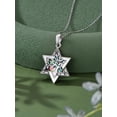 thumbnail image 3 of CACA LADY Star of David Necklace 925 Sterling Silver Tree of Life Star of David Pendant Jewish Star Necklace Abalone Shell Jewelry Gift for Women Men, 3 of 6