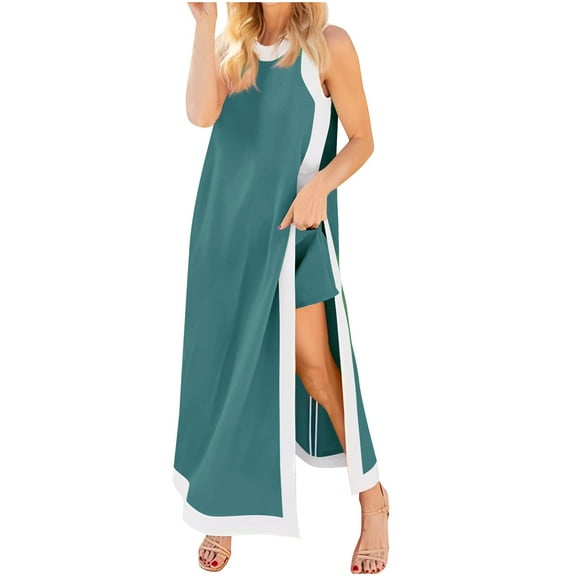 CLOISE 2 Piece Outfit for Women Sleeveless Plus Size Lounge Sets Beach Outfits Tank Tops Shorts Casual Vacation Clothes