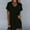 Black, variant on onlyliua Womens Clothes Fashion Solid Color V-Neck Mid-Length Dress Casual Short Sleeve Loose Fit Holiday Party Dresses