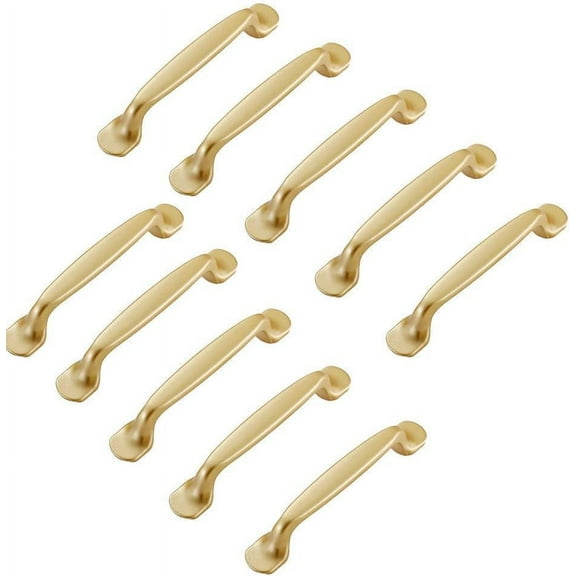 Hydanny 10pcs Gold Cupboard Handle 96mm-Furniture Handle Kitchen Cabinet Door Cupboard Pulls