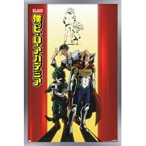 My Hero Academia: Season 4 - One Sheet Wall Poster, 22.375" x 34" Framed