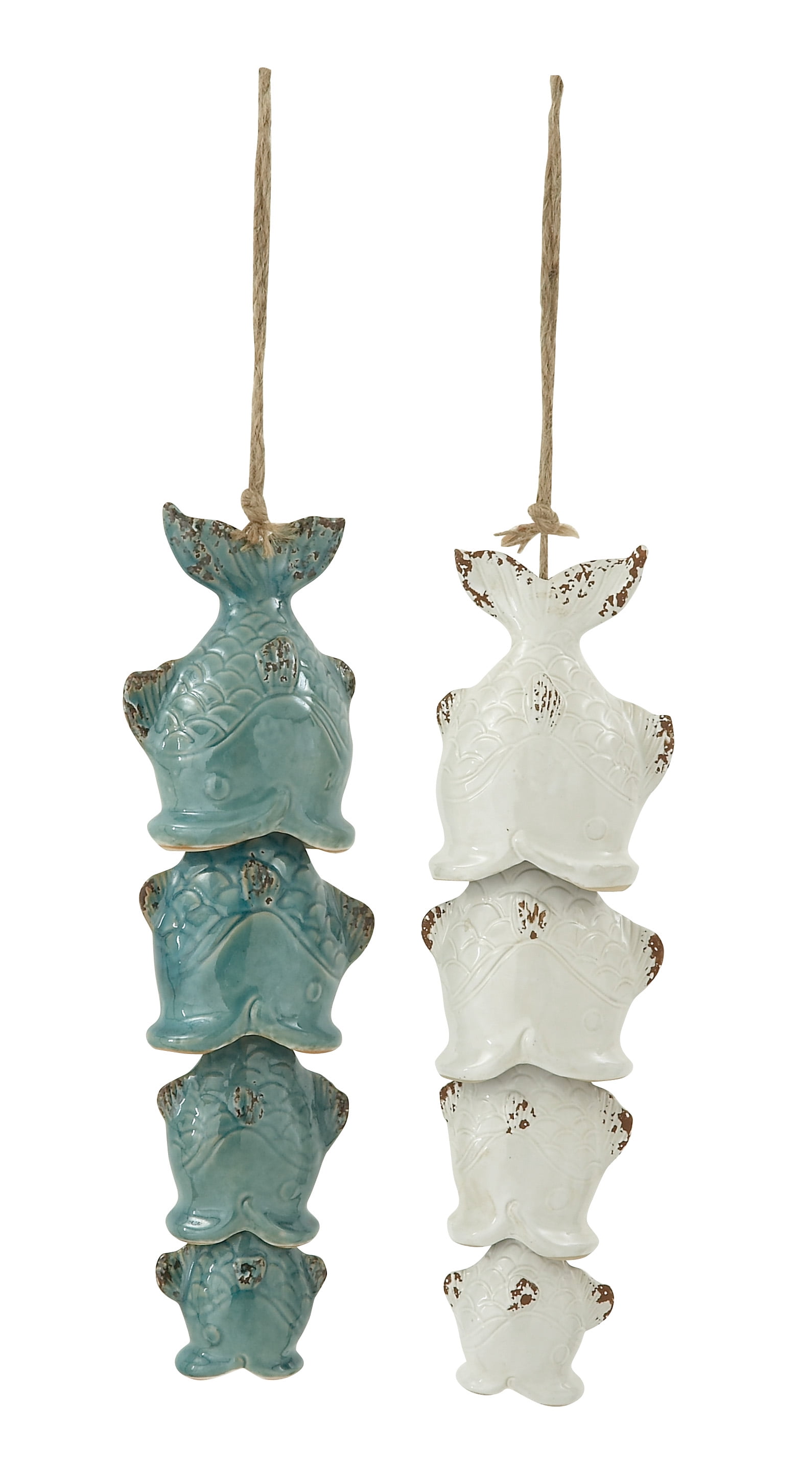 Cute Ceramic Fish Wind Chime 2 Assorted