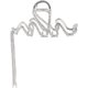 thumbnail image 1 of Agarre Para El Cabello Con Flecos, Pinza Para El Cabello Grande Con Volumen De Cabello De Gran Tamaño, Parte Posterior De La Cabeza En Otoño E Invierno, Peinado De Serpiente Con Clip De Tiburón,Silve, 1 of 5