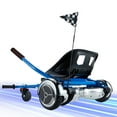 thumbnail image 3 of Hoverboard Go Kart, Hover Cart, Buggy Attachment for 6.5"/8"/10" Hover Boards, Hover Board Accessory to Transform Hover Boards into Go Karts, Blue (Hoverboard not included), 3 of 8