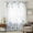 White, variant on Eucalyptus Flower Sheer Curtains 54 Inches Long, Sage Green Leaf Blue Floral Watercolor Light Filering Curtains, Breathable Simi Curtain Privacy Drapes for Kitchen Bathroom Small Window Treatment