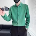 thumbnail image 3 of Ropa Sencilla Hombre Tops Camisas y blusas de negocios para hombre Formal Blanco Manga larga Elegante Original Estilo coreano Diseñador SI, 3 of 5