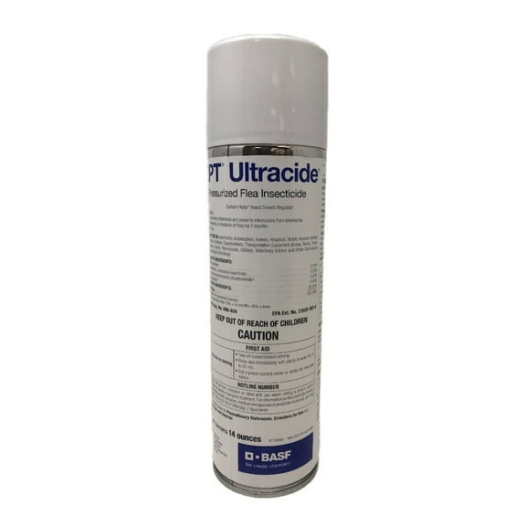 PT Ultracide Pressurized Flea Insecticide - Interrupts Flea Life Cycle - 14 oz Can by BASF