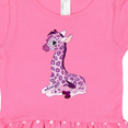 thumbnail image 3 of Inktastic Girl Giraffe Girls Toddler Dress, 3 of 4