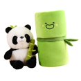 thumbnail image 4 of relleno de de la felpa acompaña los ornamentos del sofá del juguete del sueño con los juguetes de bambú para cm estilo B CUTICAT Muñeco de peluche de oso panda, 4 of 8