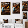 thumbnail image 4 of Designart "Animal Portrait Browm Owl I" Animals Floater Framed Canvas Print, 4 of 7