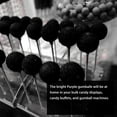thumbnail image 2 of NY SPICE SHOP Black Gumballs - 3 Pound - Approx. 50 Pieces Per Pound - Tutti Frutti Flavor - Black Tutti Frutti Bubblegum - Midnight Chew Balls - Dark Candy Gumballs, 2 of 7