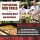 thumbnail image 3 of Juego de tapetes para parrilla de 6-100 % tapetes antiadherentes para parrilla de barbacoa, cobre resistente Jormftte LRWJ941-1, 3 of 6