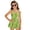 Green - Avocado, variant on Strawberry Print Girls' One Piece Swimsuits Sleeveless U Neck Swimwear with Skirt Quick Dry Bathing Suit Hawaiian Summer Beach Swim Dress