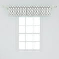 thumbnail image 2 of Ambesonne Xo Window Valance, Doodles Monochrome Style, 42" x 12", Black and White, 2 of 3
