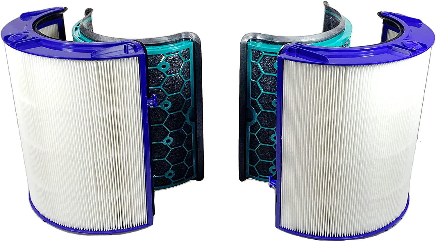 MaximalPower  HEPA Filter and Carbon Filter for Dyson TP04 HP04 DP04 Air Purifier - Pure Cool Purifier Fan Replacement Filter True Glass HEPA Filter (2 Sets)