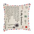 thumbnail image 4 of Billuyoard Funda de almohada Funda de almohada cuadrada de fibra Funda de cojín de sofá lavable con letras, Mom to Dor Type2 NO2, 4 of 6