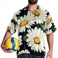 thumbnail image 4 of Daisy Men's Short Sleeve Casual Printed Button Down Beach Shirt Summer Unisex Top, 4 of 6