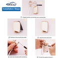 thumbnail image 4 of EKALA for VW Key Fob Cover with Keychain Lanyard, 4 Buttons Soft TPU Keys Shells Car Key Cover Compatible with Volkswagen Golf GTI Golf Alltrack Altas Tiguan Jetta Flip Folding Key Case Shell(Vlw-4B), 4 of 6