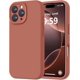 thumbnail image 1 of Funda de Silicona Premium, Forro de Microfibra Suave, para iPhone 16 Pro de 6.3 Pulgadas, Caramelo, 1 of 7