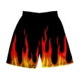 thumbnail image 3 of Red And Yellow Flame Beach Shorts Men Women Short Pants Fitness Bodybuilding Shorts Male Breathable Mesh Quick Dry Jogger Trunks, 3 of 5