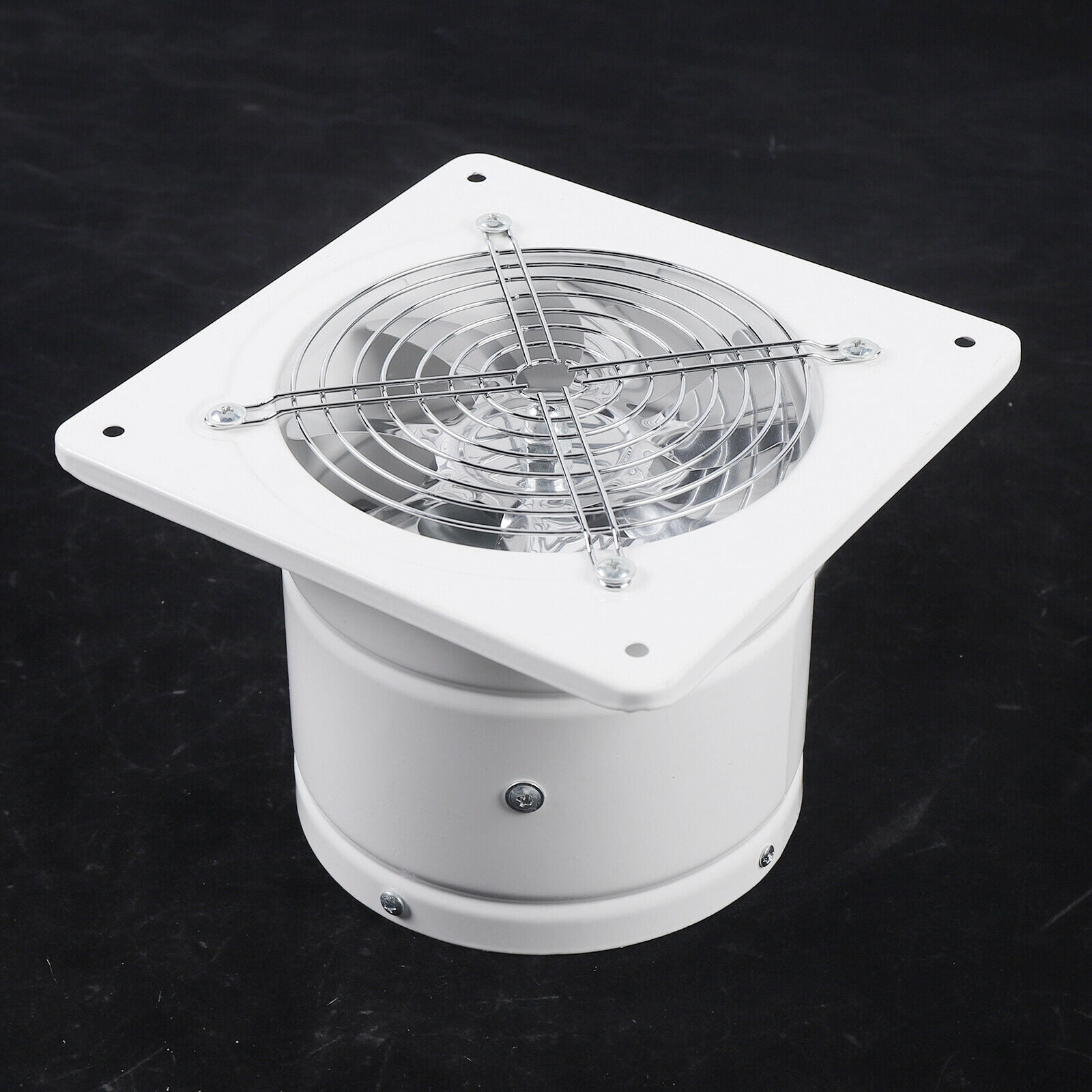 6" 110V Ceiling Ventilation Fan Low-noise 2800r/min Exhaust Fan for Kitchen Warehouse Workshop Bathroom White