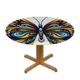 thumbnail image 3 of PIKWEEK  Round Tablecloth,Bright Butterfly Indoor &amp; Outdoor Table Cover for Christmas, Thanksgiving, Event, 3 of 7