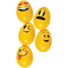FunWorld Costumes Set Of 5 Large EasterMoji Emoticon Emoji Face Easter Eggs Decorations