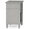 thumbnail image 4 of Simpli Home Carlton SOLID WOOD 24 inch Wide Contemporary Bedside Nightstand Table in Fog Grey, 4 of 12