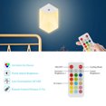 thumbnail image 2 of Yeacher 16 Colors Changing RGB LEDs Night Lamp 2 PCS with 2 * Controller Brightness, 2 of 8