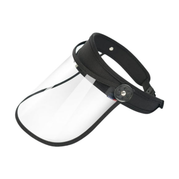 Protector facial completo para mujer y hombre, visera transparente de protección total, protector contra salpicaduras para trabajo, jardinería, corte, negro