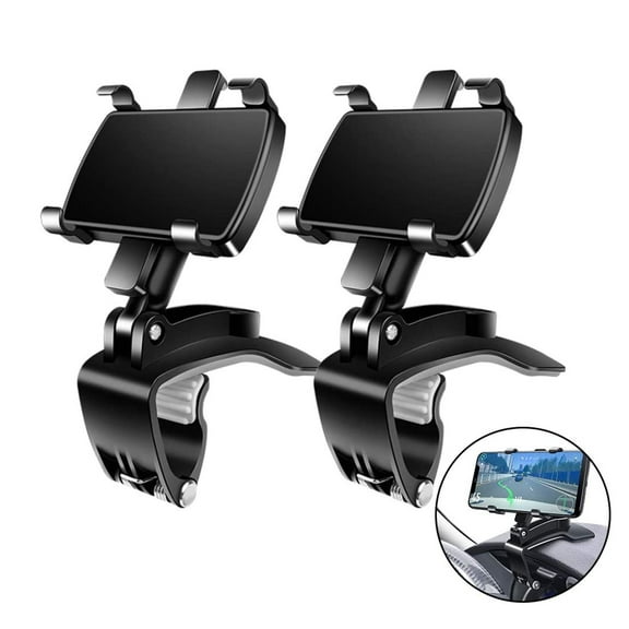 Ymall Car Phone Mount [2 Pack] 360 Degree Rotation Dashboard Clip Mount for iPhone 11 13 /12 Pro Max 8 8Plus Samsung  4"~7"Smartphones