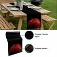 thumbnail image 5 of Red Fruit Table Runner - 48 Inch Long, Kitchen Dining Table Runner Dresser Scarves, Modern Minimalist Decor Black Background Farmhouse Decor for Coffee Tables Wedding Party Banquet, 5 of 8