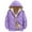 Purple, variant on Girls Winter Coat Warm Parka Puffer Jacket with Hood Pink for Size 13-14 Years