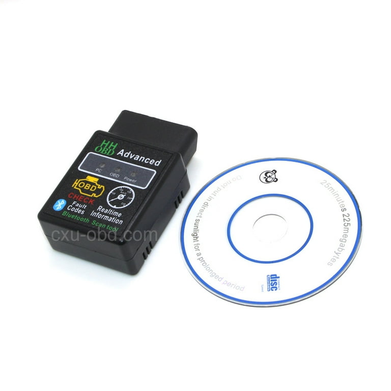 OBD2 ELM327 V2.1 Bluetooth Car Scanner Android Torque Auto Diagnostic Scan Tool, Black