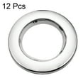 thumbnail image 2 of Uxcell 1.7 inch Inner Dia Curtain Grommets Plastic Silver Tone 12 Pack, 2 of 5