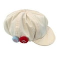 thumbnail image 2 of Boina de algodón para mujer, elegante gorro de taxista para ir de compras, viajar y tener citas. Beige, 2 of 9
