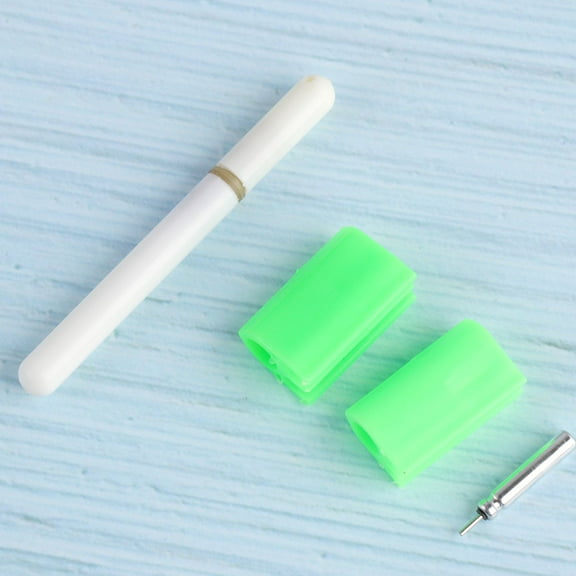 Raindrops Fishing Rod Light Stick for Night Use Waterproof Glowing Lamp Made of Plastic with 2 Buckles Green Color 7 7cm