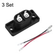 thumbnail image 3 of C8 Panel Mount Plug Adapter AC 250V 2.5A 2P IEC Plug Power Straight W 2 Wire 3 Pcs, 3 of 4