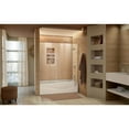 thumbnail image 5 of DreamLine Unidoor-X 58-58 1/2 in. W x 58 in. H Frameless Hinged Tub Door in Brushed Nickel, 5 of 11