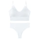 thumbnail image 2 of WILLBEST Paquete De Brasier Para Mujer Conjunto De Lencería De 2 Piezas Con Escote En V Y Sin Costuras Para Mujer, Sin Relleno, Sujetador Y Tanga, 2 of 3