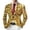 Blazer 216#Gold, variant on Carnival Suit Jacket for Men Glitter Print Jacket Celebration Stylish Shiny Stretch Slim Fit Dress Coat Travel Party Business Formal