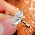 thumbnail image 5 of Cora Jewellery 1.5CT Marquise Moissanite Engagement Ring For Women, 14K Yellow Gold, 5 of 8